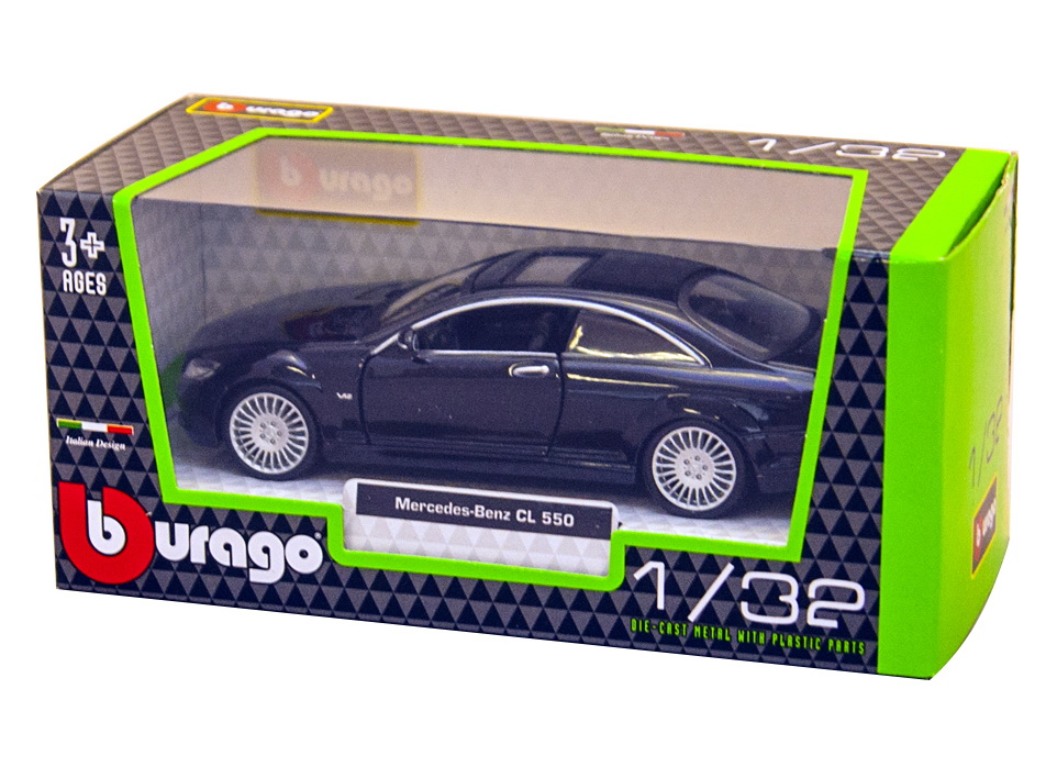 Акція на Автомодель Bburago Mercedes-Benz CL-550 чорний 1:32 (18-43032 black) від Будинок іграшок