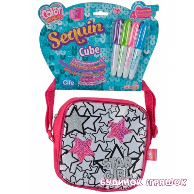 

Мини-сумочка Color Me Mine с блесточками. Звезды; 15 см Simba (637 9139)