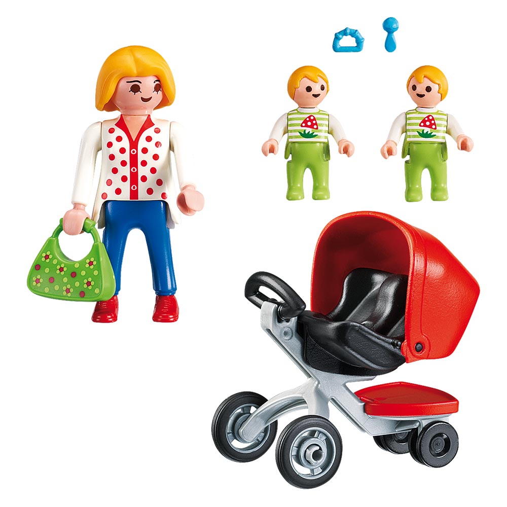 

Конструктор Мама с близнецами в коляске PLAYMOBIL (4008789055736)
