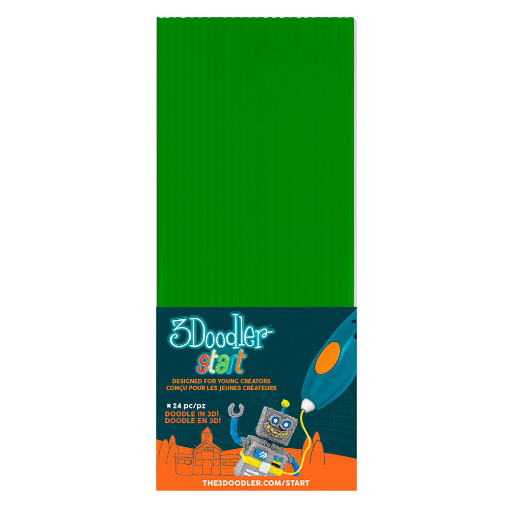 

Набір стрижнів для 3D-ручки 3Doodler Start Зелений (3DS-ECO07-GREEN-24)