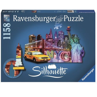 

Пазл Силуэт Горизонт Нью-Йорка Ravensburger (RSV-161539)