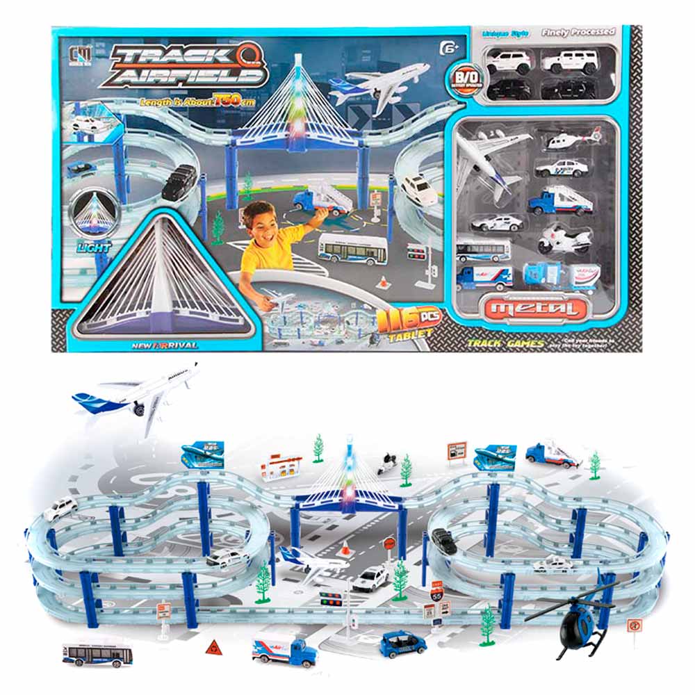 

Игровой набор Трек Аэропорт Shantou Jinxing 116 элементов (CM557-100)