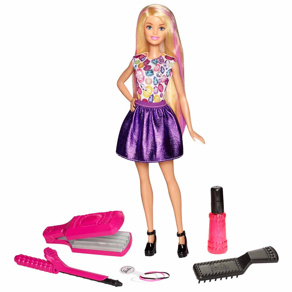 

Игровой набор с куклой Barbie Удивительные кудри (DWK49)