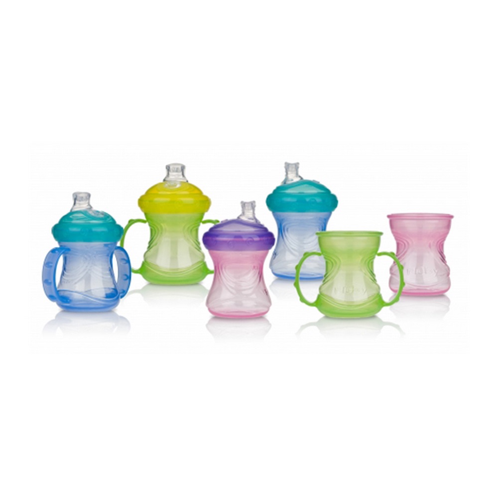 

Поильник чашечка силиконовая с носиком Nuby 4 в 1 240ml (9895)