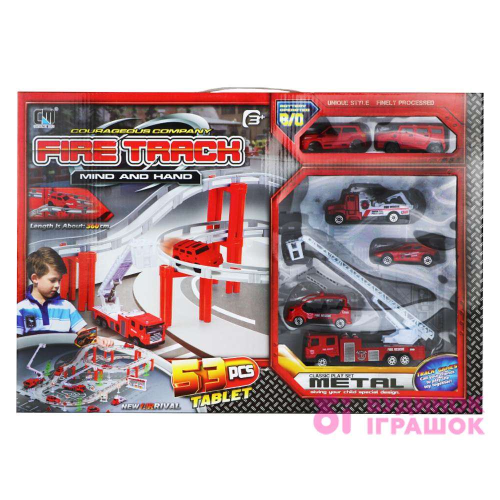 

Трек Shantou Jinxing Пожарная станция металлический 53 элемента (CM557-11)