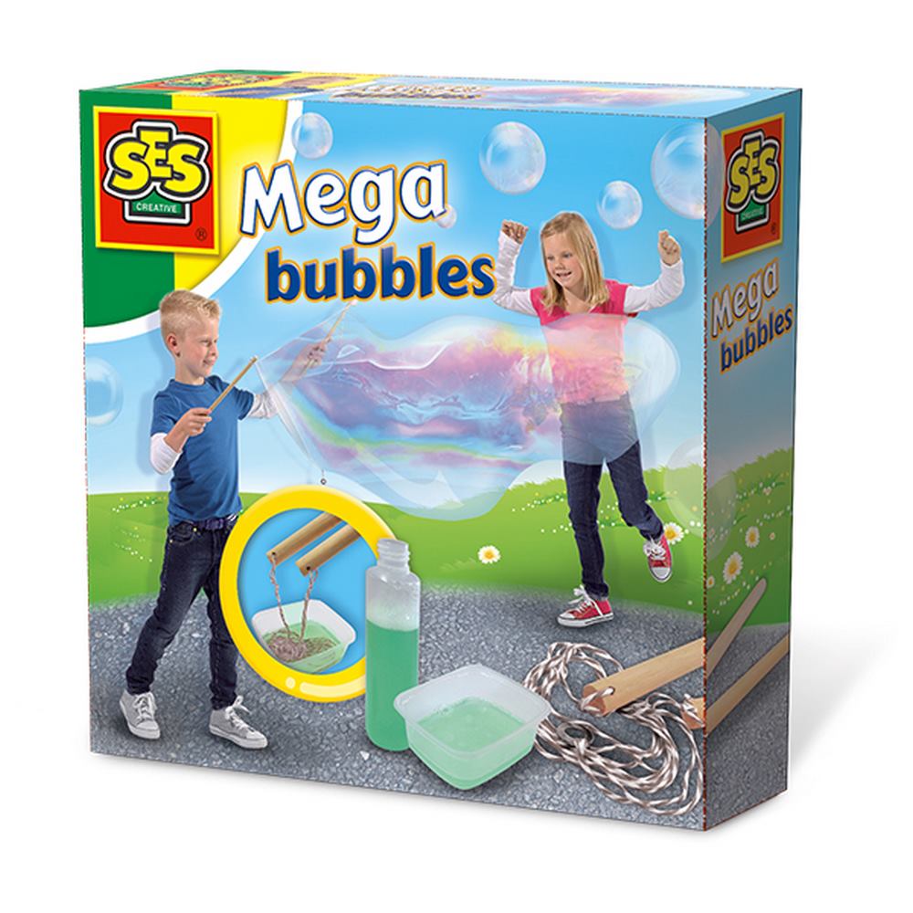 Акція на Набор для создания гигантских мыльных пузырей Мега пузыри SES (02251S) від Будинок іграшок