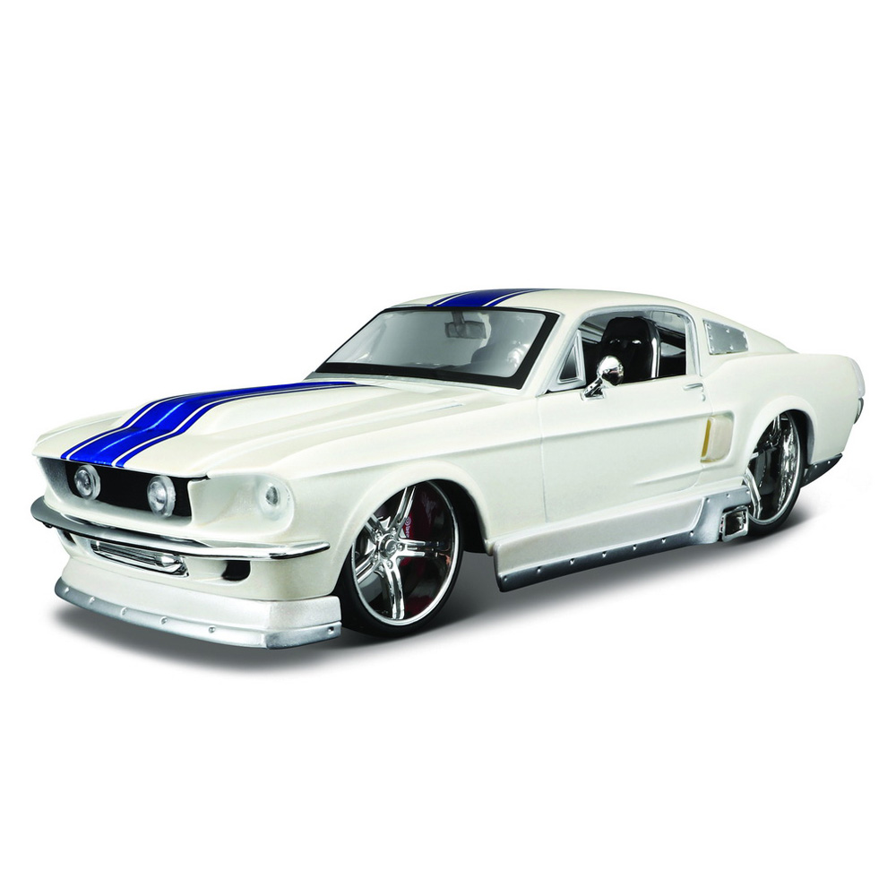 

Машинка игрушечная Allstars 1967 Ford Mustang GT Maisto (31094 met. white)