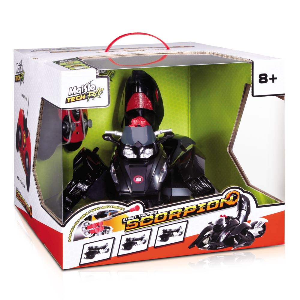 

Машинка-трансформер Maisto Street troopers Scorpion на радиоуправлении черная (81182 black)