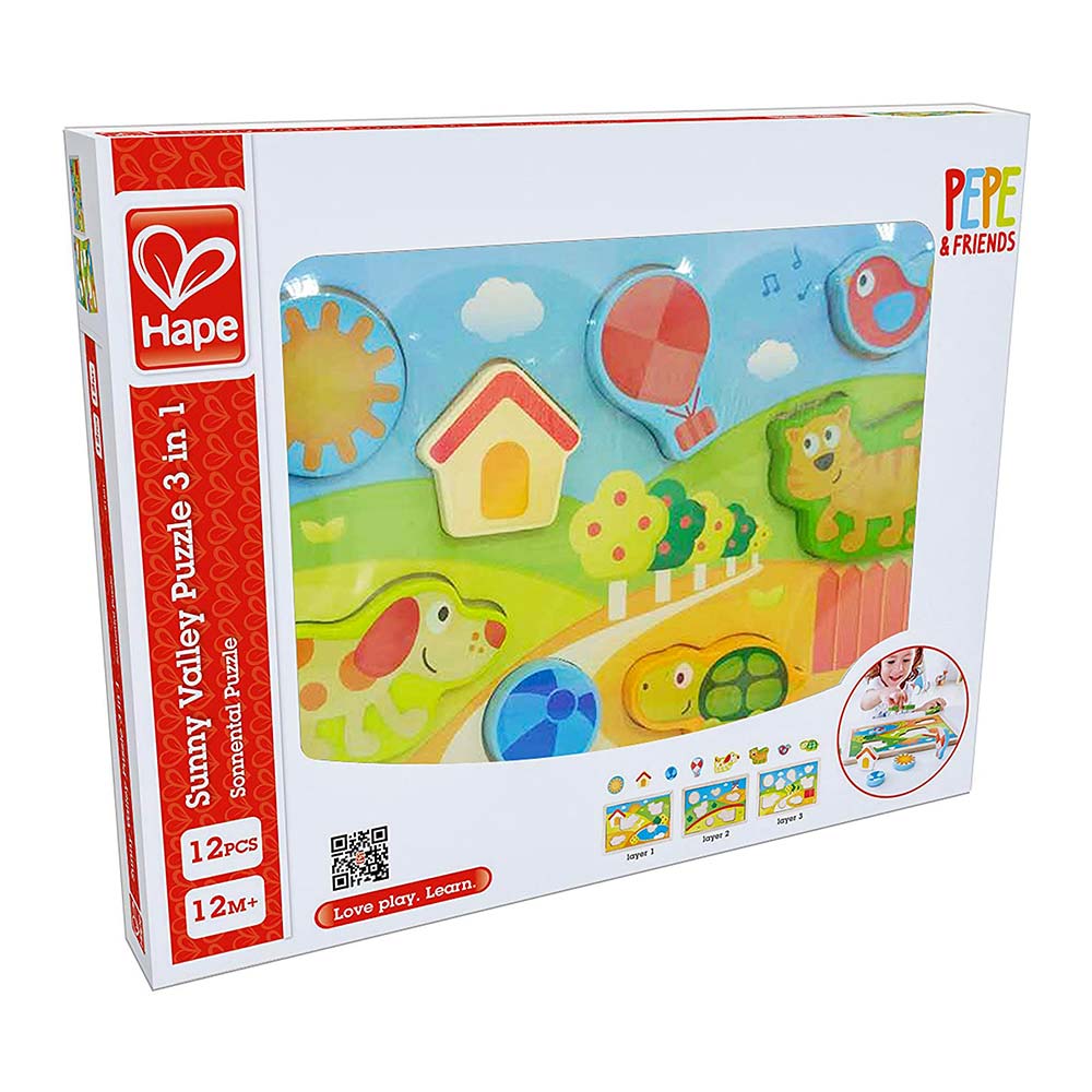 

Развивающая игра Пазл 3 в 1 Друзья Hape (E1601)