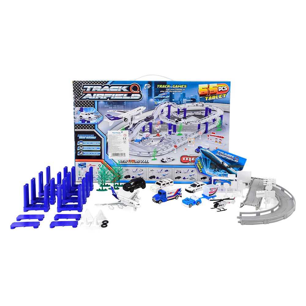 

Игровой набор трек Аэропорт Shantou Jinxing 55 элементов (CM557-2)