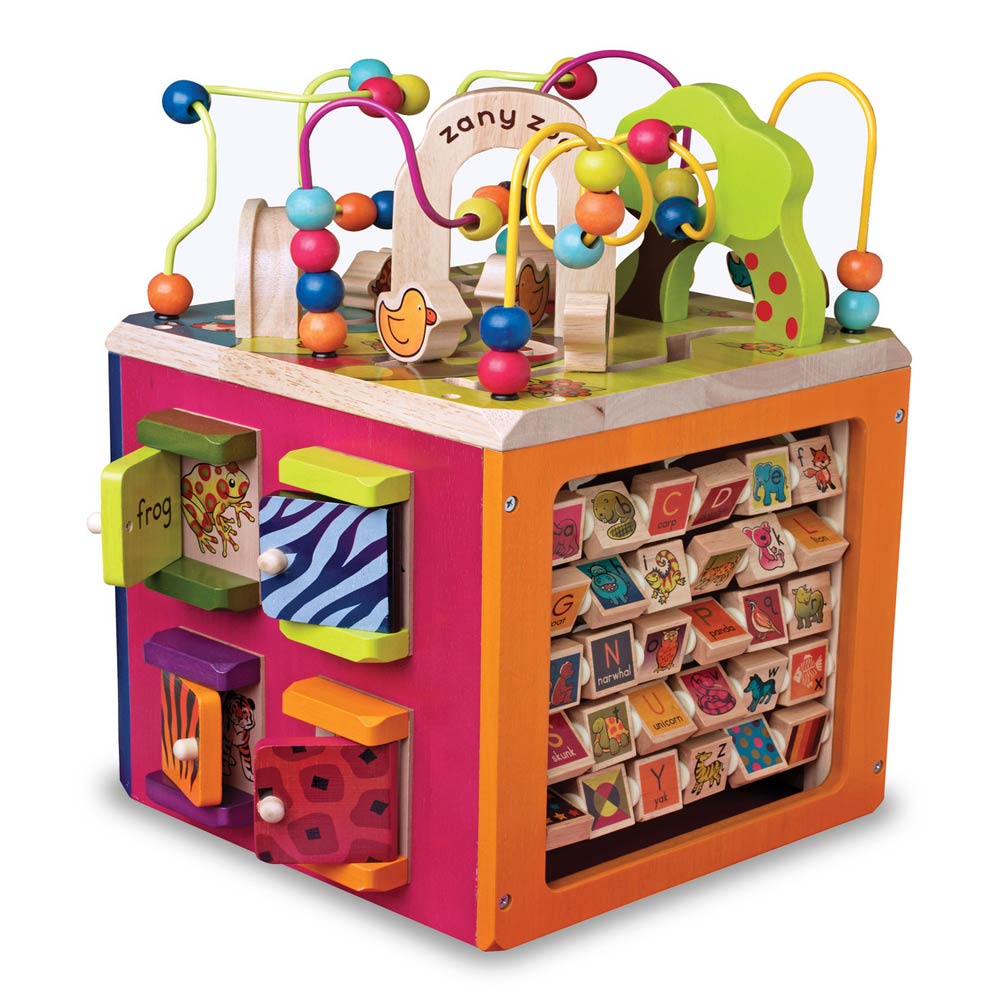 Акція на Розвивальна іграшка Battat Зоо-куб дерев'яний (BX1004X) від Будинок іграшок