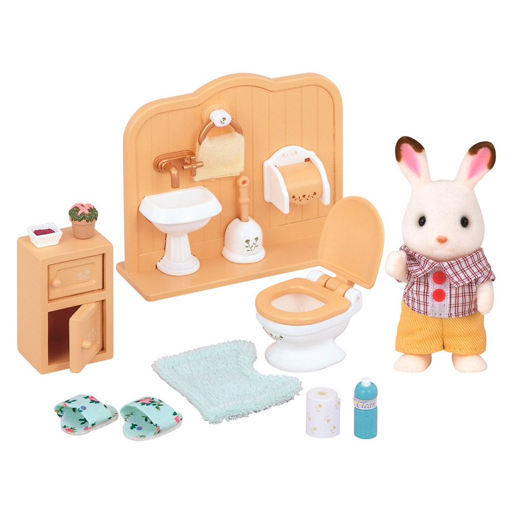 

Игровой набор Шоколадный Кролик-брат в туалете Sylvanian Families (5015)