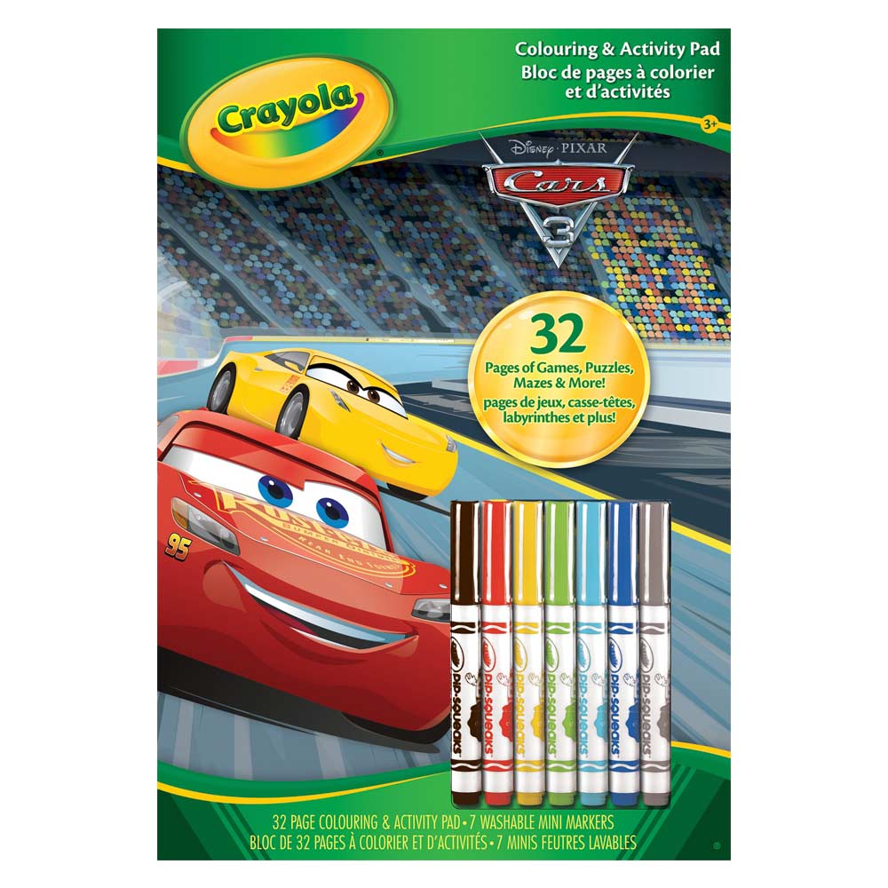 

Раскраска с фломастерами Тачки 3 Crayola