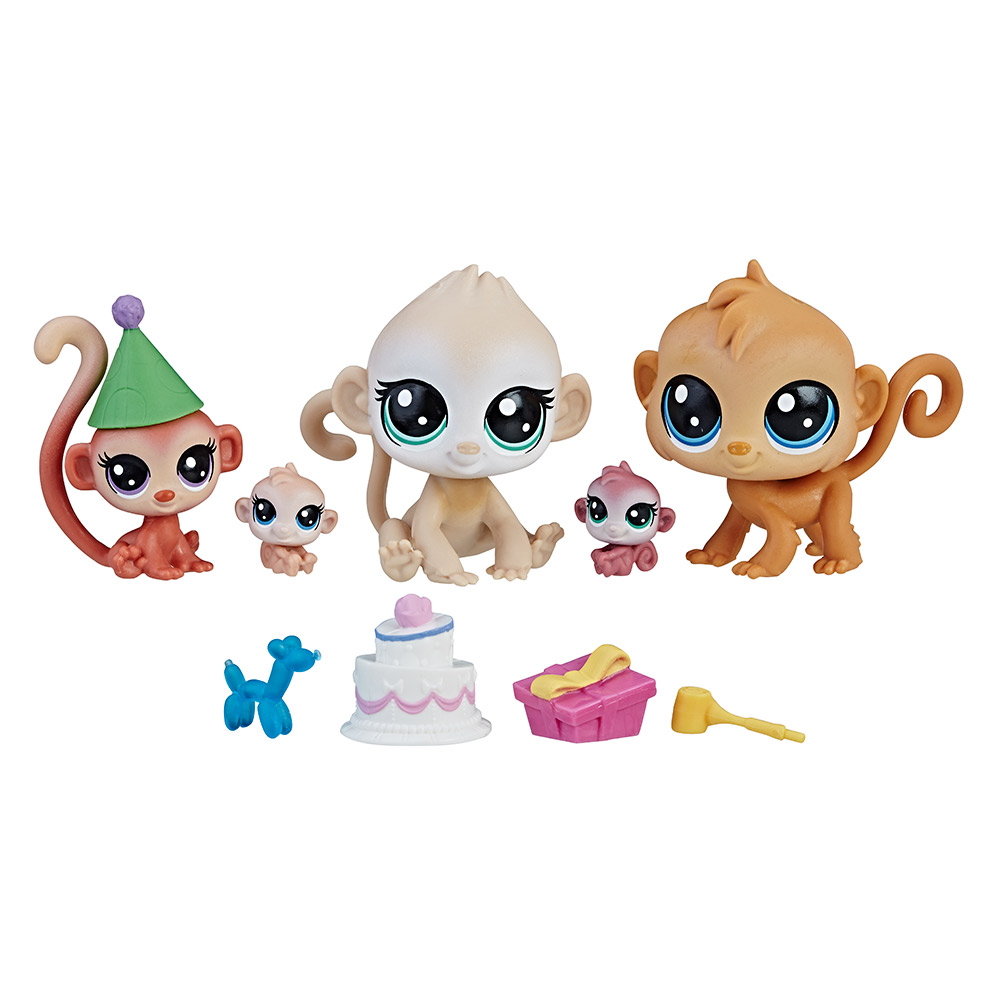 

Набор игрушечный симьи Маленький Зоомагазин Littlest Pet Shop семья обезьян (B9346/C2099)