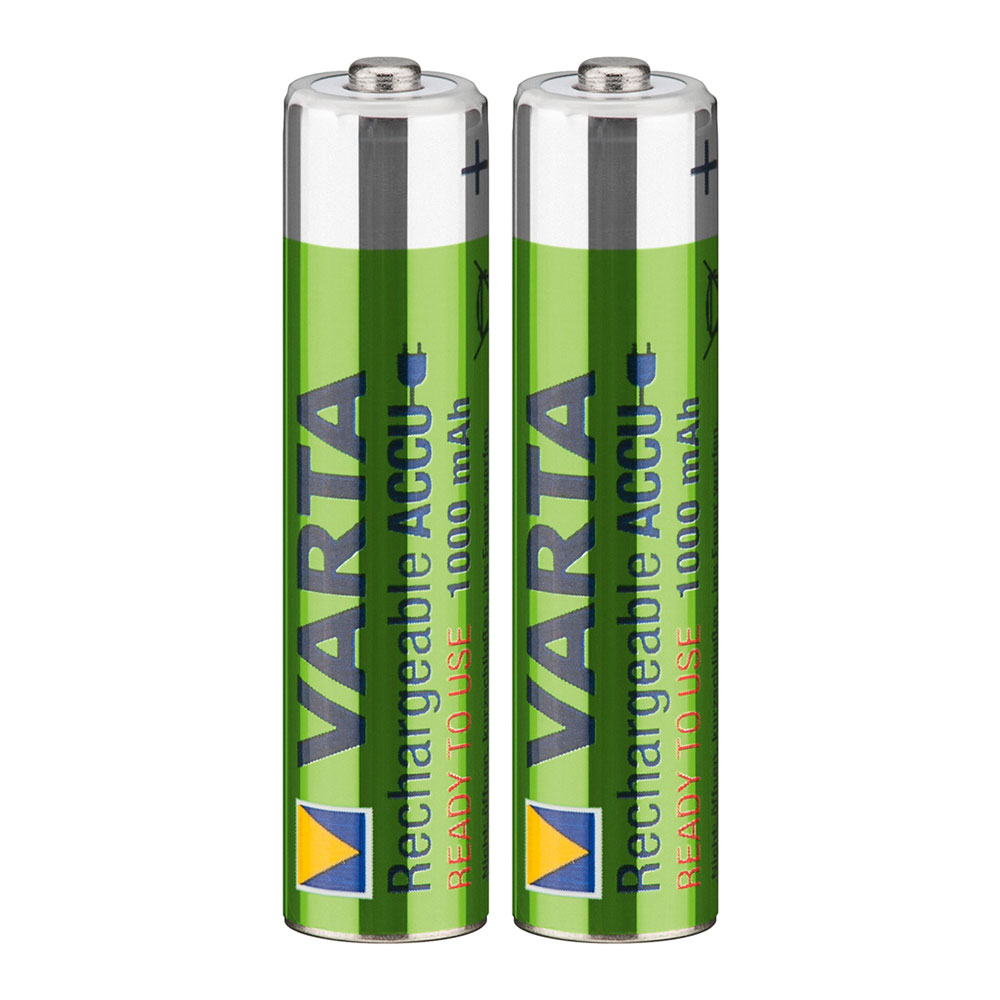 Акція на Аккумулятор VARTA Rechargeable accu AAA 1000mAh BLI 2 NI-MH Ready 2 USE (5703301402) від Будинок іграшок