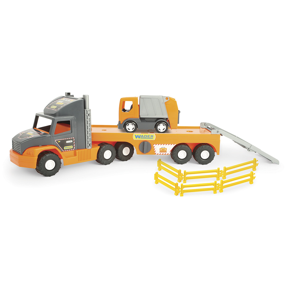 

Super Tech Truck с мусоровозом WADER (36730)