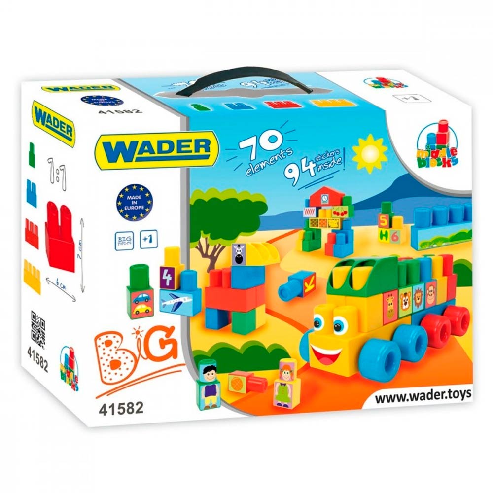 

Конструктор WADER 70 деталей (41582)