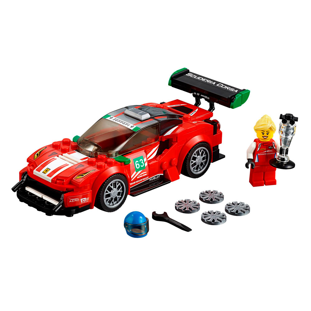 

Конструктор LEGO Speed ​​Champions Автомобиль Ferrari 488 GT3 Scuderia Corsa (75886)