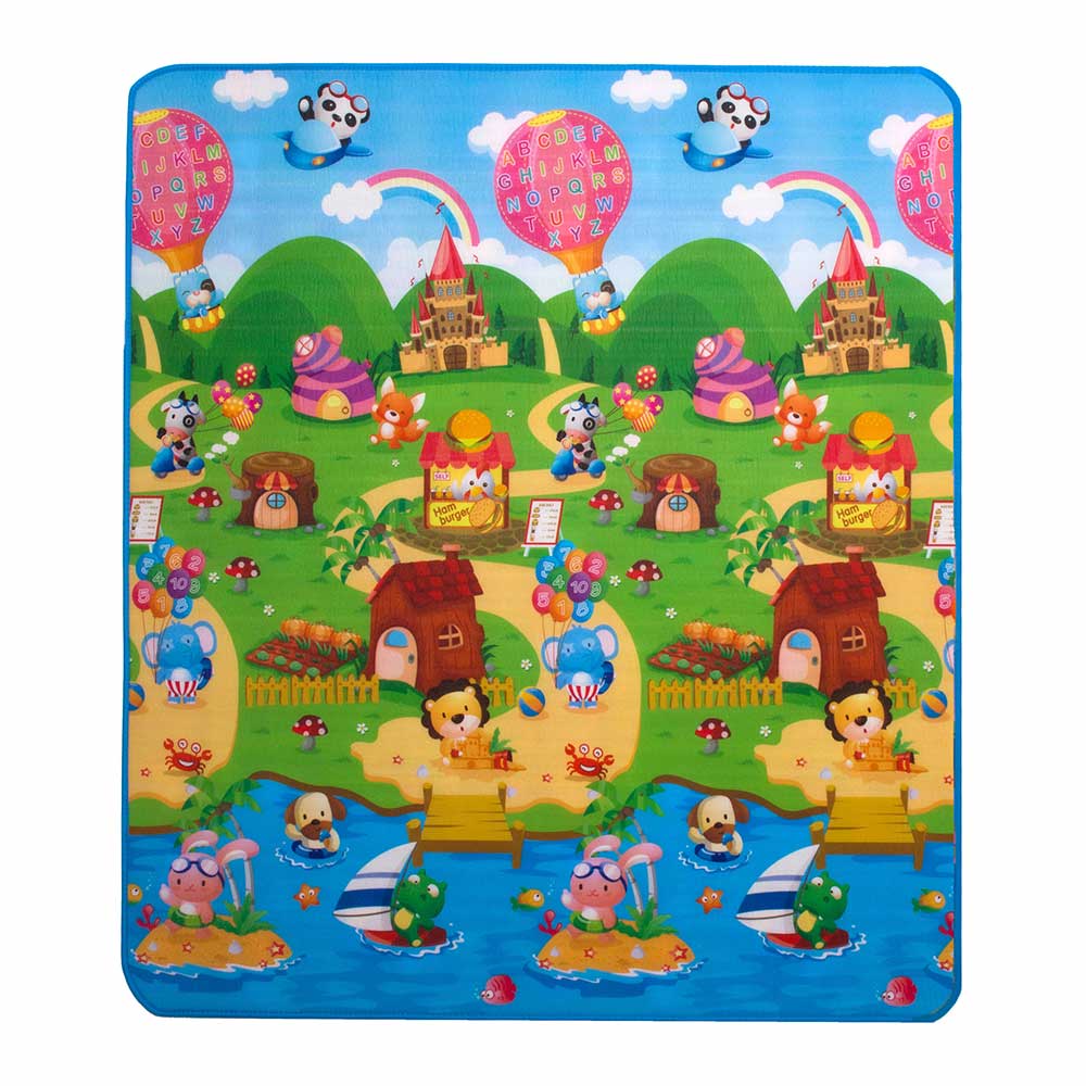 

Детский двусторонний коврик Limpopo большая жирафа и солнечный день (LP009-150)