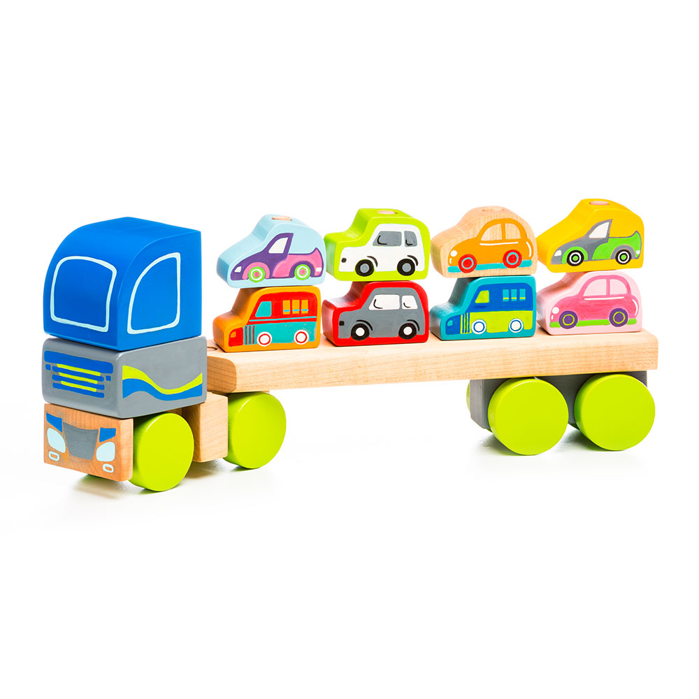 

Деревянная игрушка Cubika Тягач с машинами LM-12 (13418)