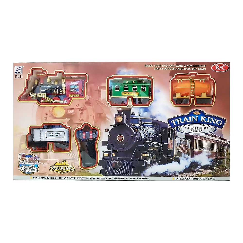 

Игрушечная железная дорога Shantou Jinxing Паровоз Кинг тип 1 с эффектами (138-1)