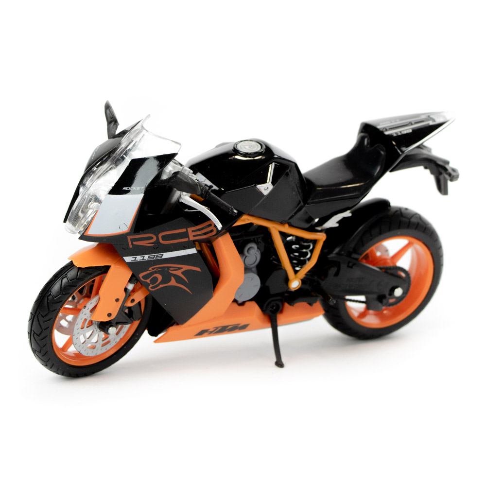 

Игрушка мотоцикл Автопром металл оранжевый (7750)