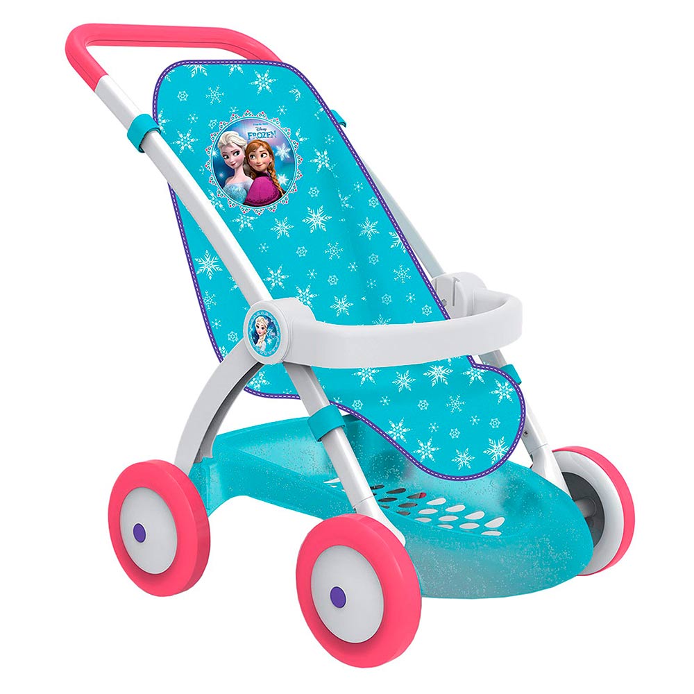 

Коляска Smoby Frozen для прогулок с корзиной (254045)