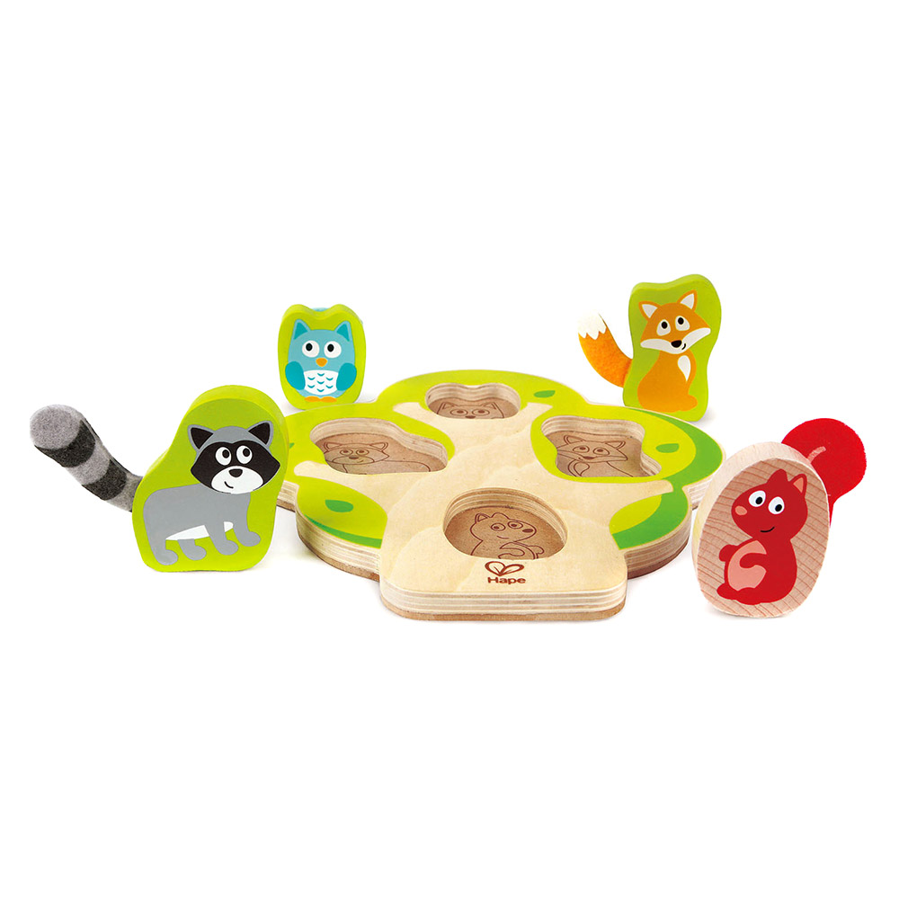 

Деревянная игрушка Hape Кто в дереве живет (E1616)