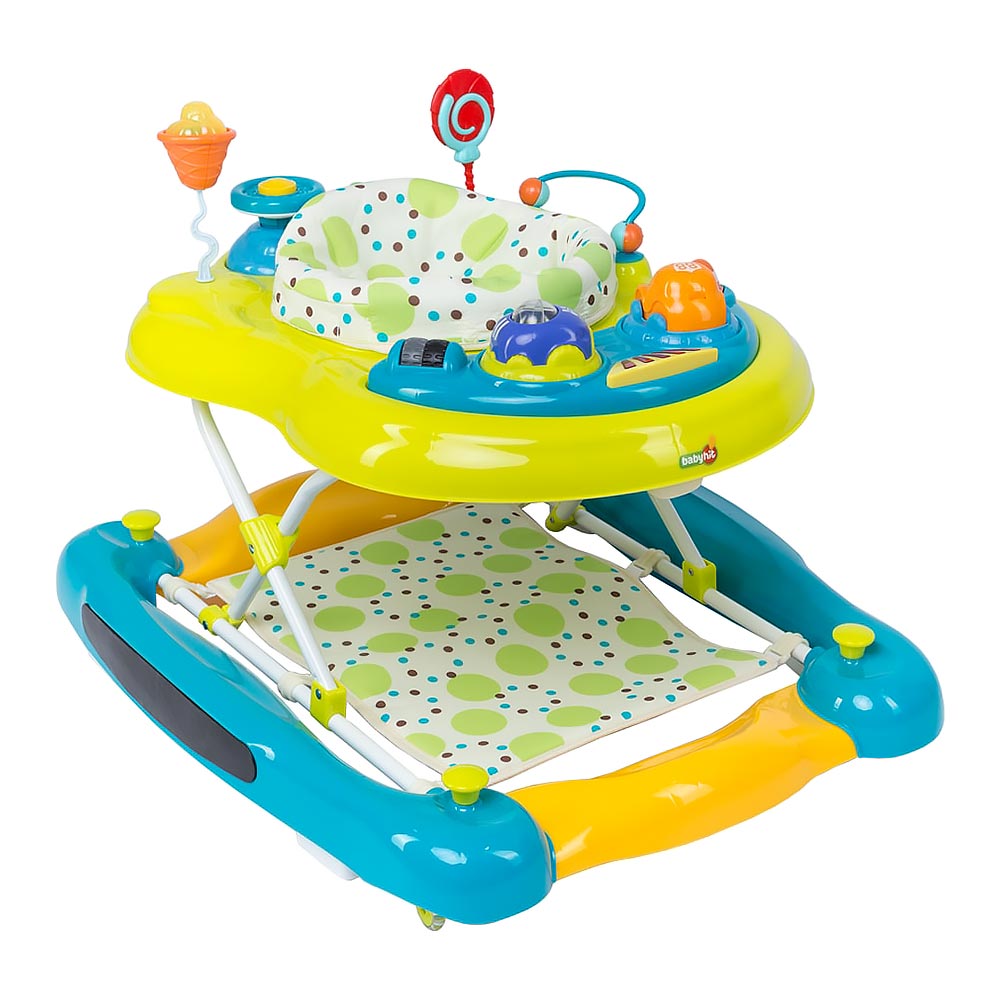 

Ходунки Babyhit Active зелено-голубые с эффектами (25638)
