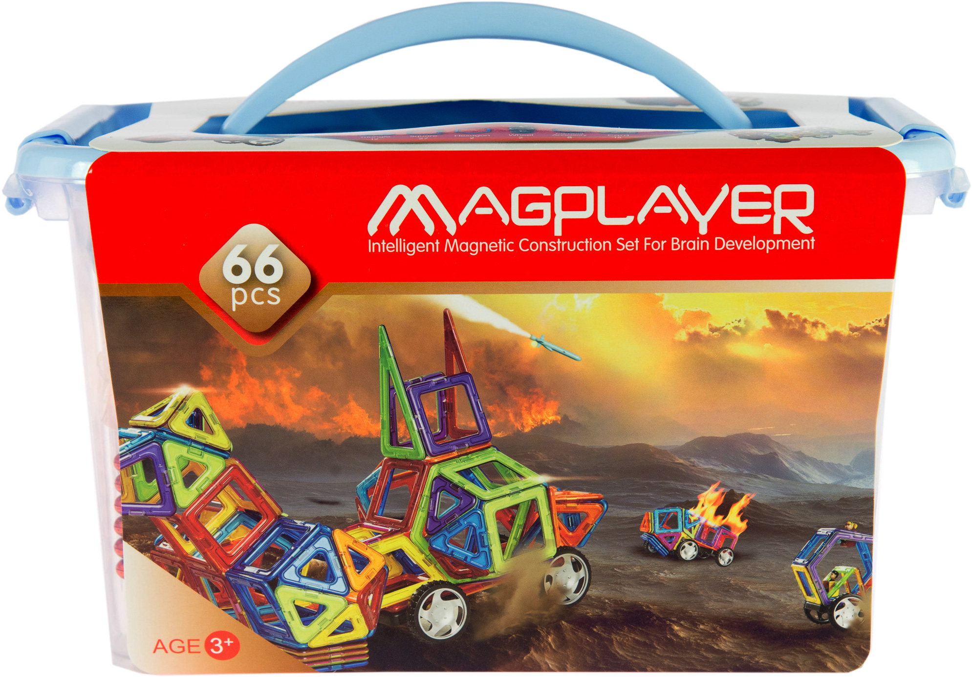 

Конструктор Magplayer Магнітний набір 66 елементів (MPT-66)