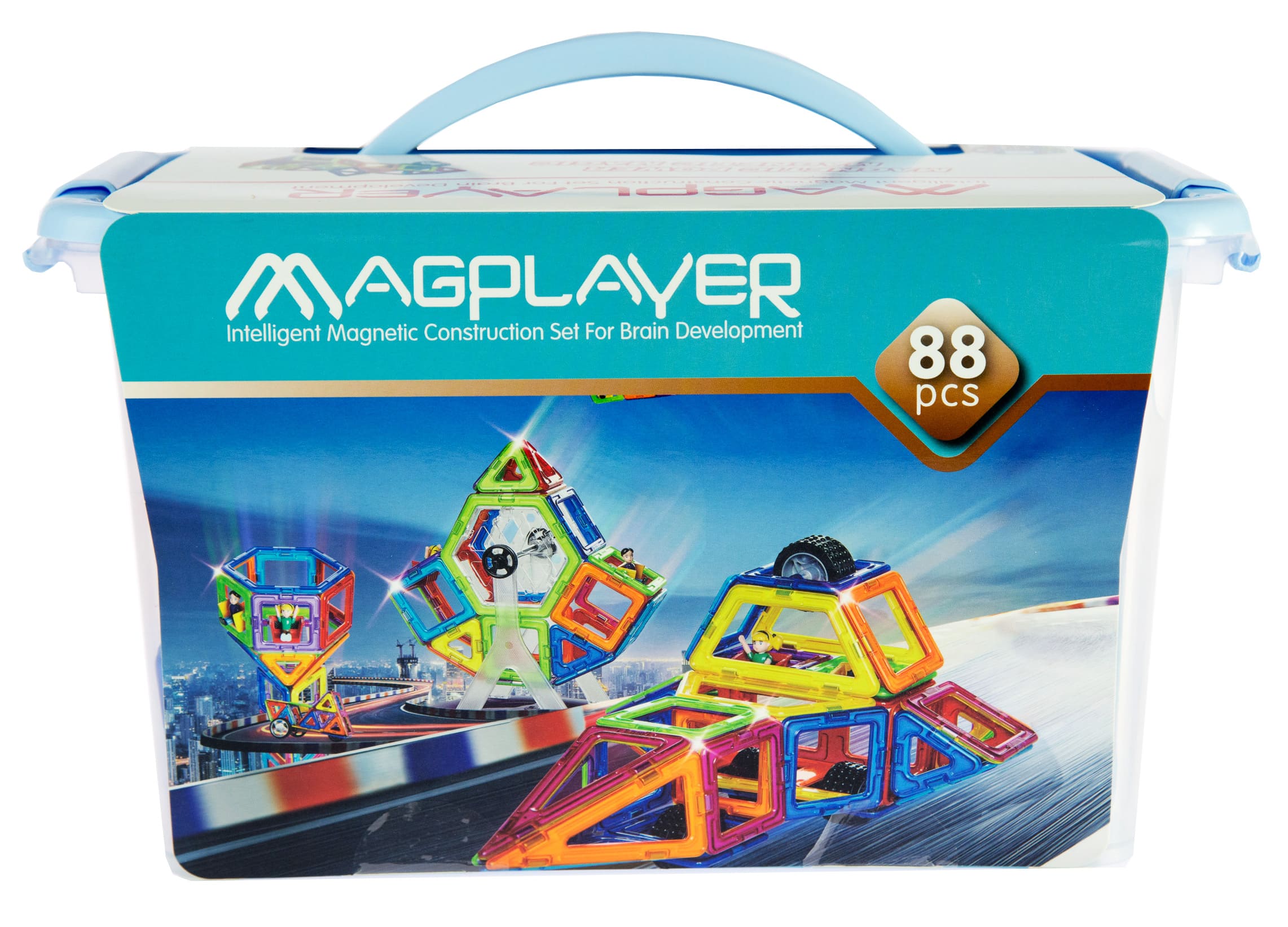 

Конструктор Magplayer Магнітний набір 88 елементів (MPT-88)