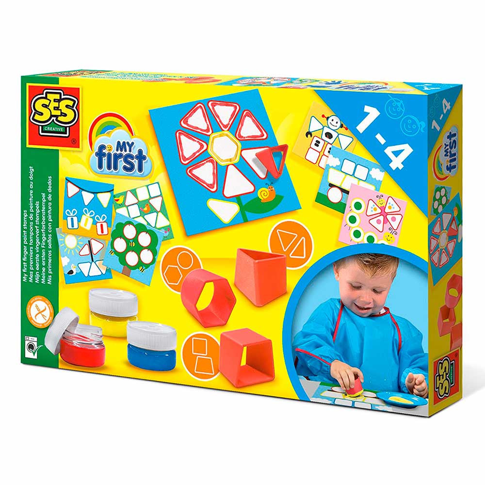 

Набор для раскрашивания SES My first Мои первые фигуры 3 штампа (14414S)