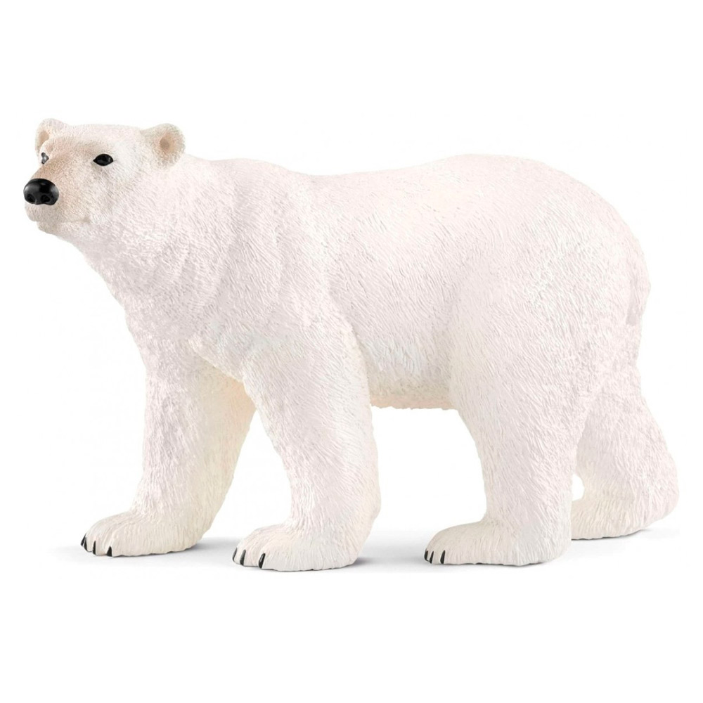 Акція на Пластикова фігурка Schleich Білий ведмідь 12,2 х 5,7 х 7,2 см (14800) від Будинок іграшок
