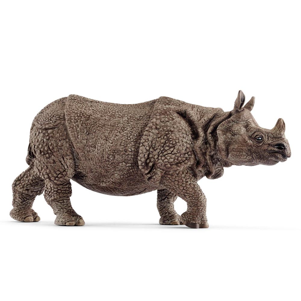 Акція на Пластикова фігурка Schleich Індійський носоріг 13,9 x 4,4 x 6,7 см (14816) від Будинок іграшок