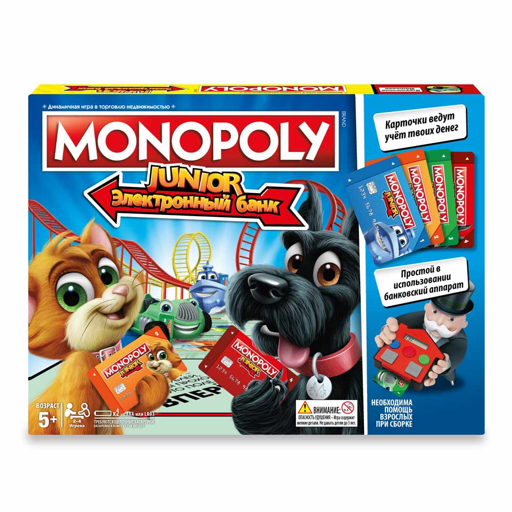 

Гра настільна Hasbro Gaming Монополія Юніор з банківськими картками (E1842)