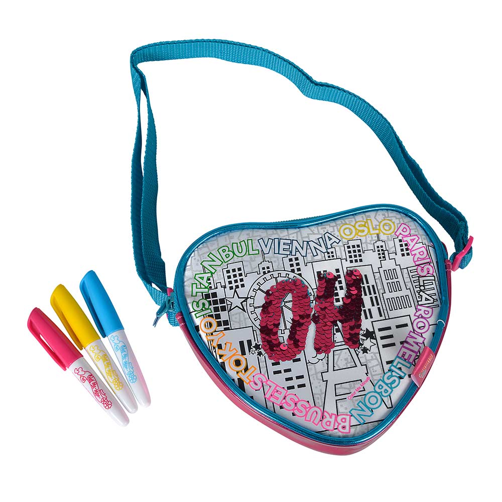 

Сумочка Color me mine Oh в форме сердца с 3 маркерами (6374263)