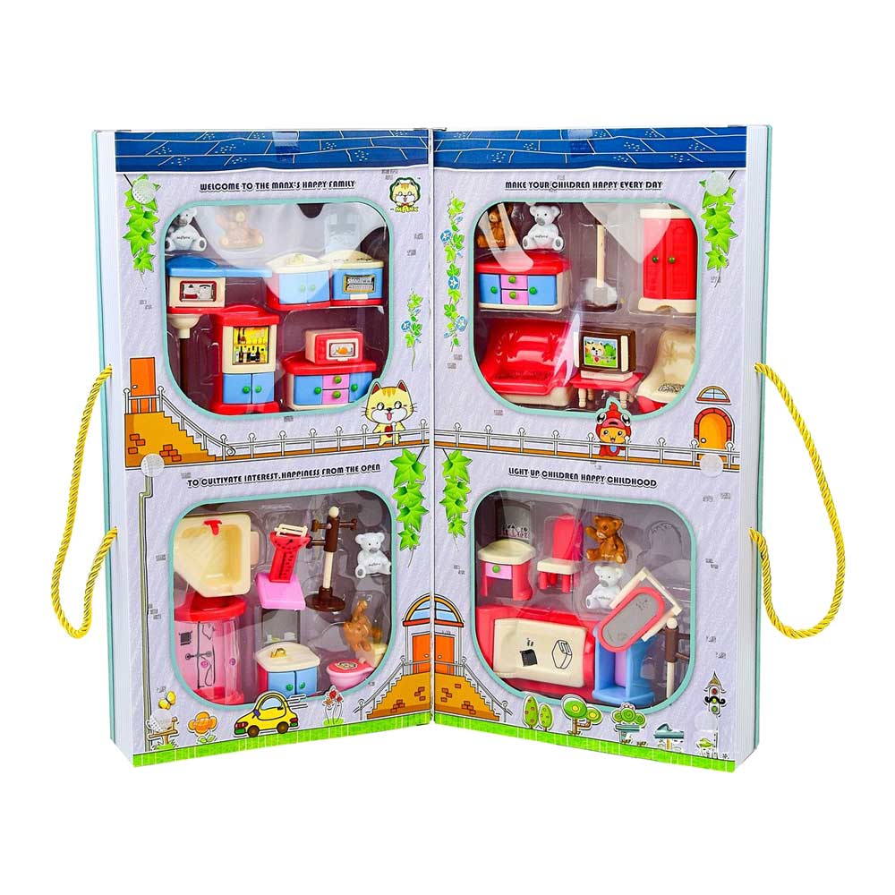 

Набор Shantou Jinxing Manxs happy family Мебель тип 1 в книжке (HY-061AE)