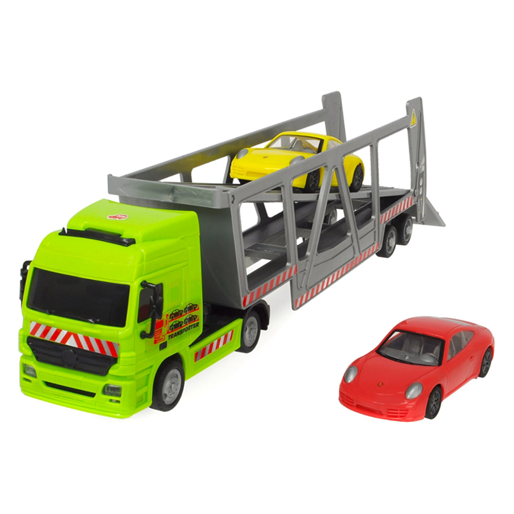 Акция на Модель автомобіля Dickie toys Автотранспортер з 2 машинками (3747005) от Будинок іграшок