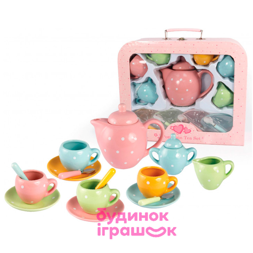

Игровой набор Champion Чайный сервиз разноцветный в горошек фарфоровый (CH12066)