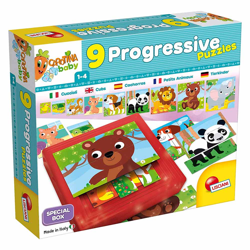 

Пазл Lisciani Baby 9 Progressive Малыши на ступенях (58433)