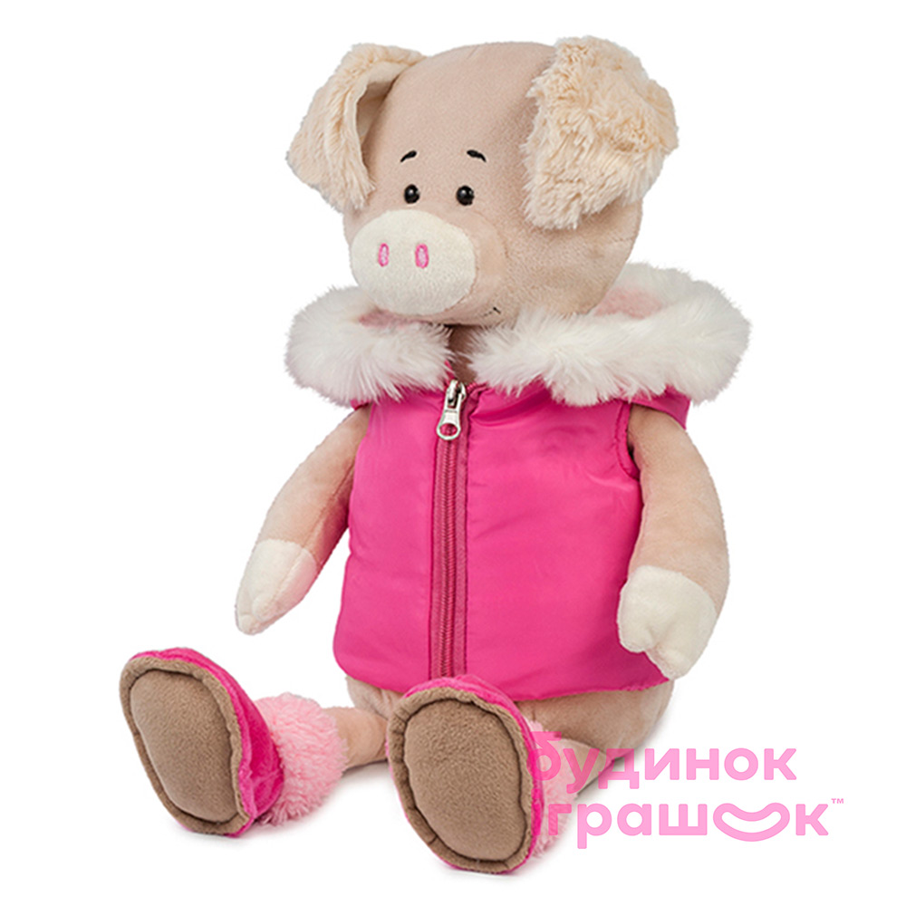 

Мягкая игрушка Maxi Toys Свинка Ася в спортивной жилетке 20 см (2024032)