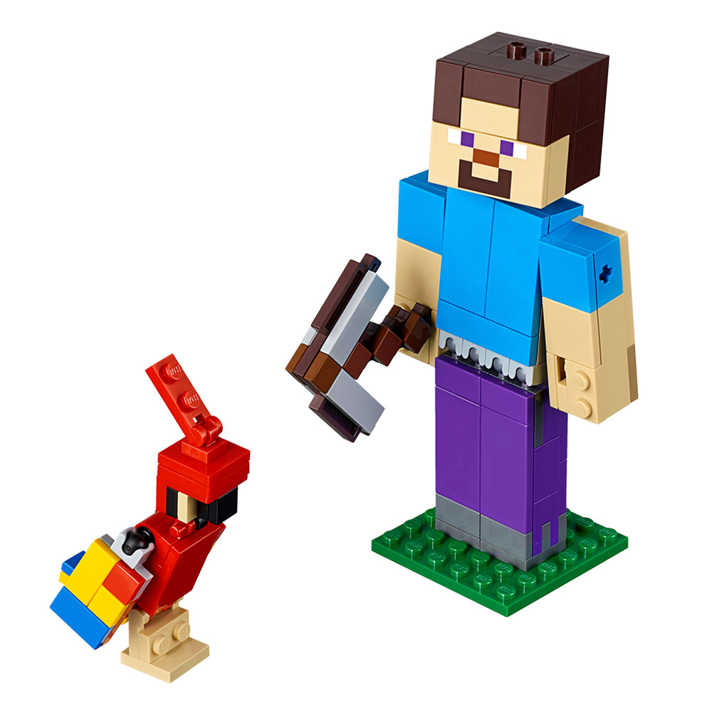 

Конструктор LEGO Minecraft Стив с попугаем (21148)