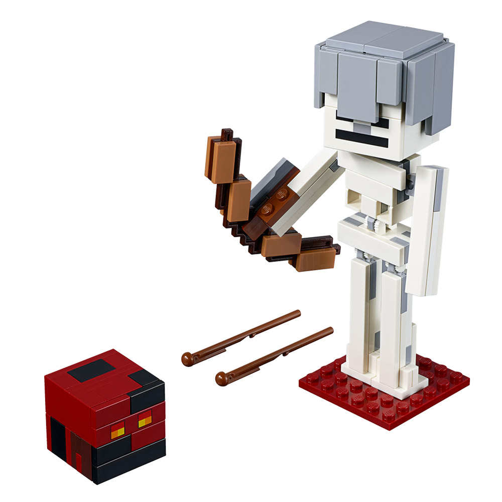 

Конструктор LEGO Minecraft Скелет и лавовый куб (21150)