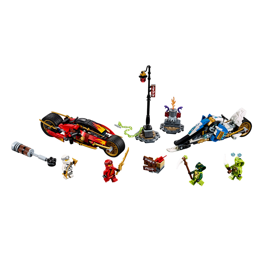 

Конструктор LEGO Ninjago Мотоцикл Кая и снегомобиль Зейна (70667)