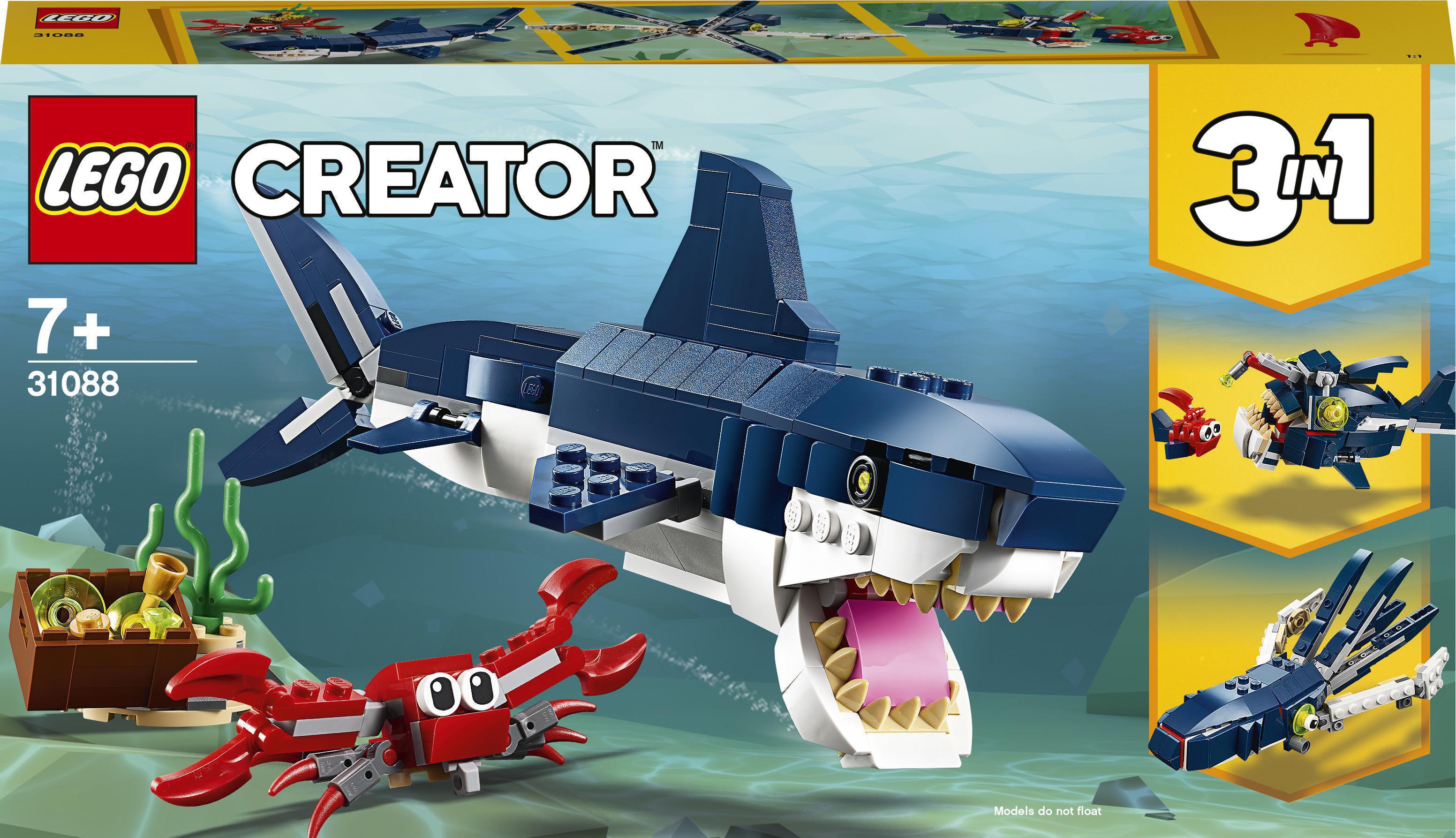 Акція на Конструктор LEGO Creator Обитатели морских глубин (31088) від Будинок іграшок