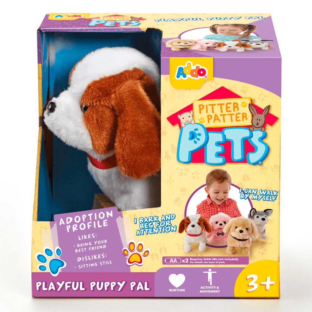 

Роботизированная игрушка Addo Pitter patter pets Щенок бело-коричневый (315-11121/3)