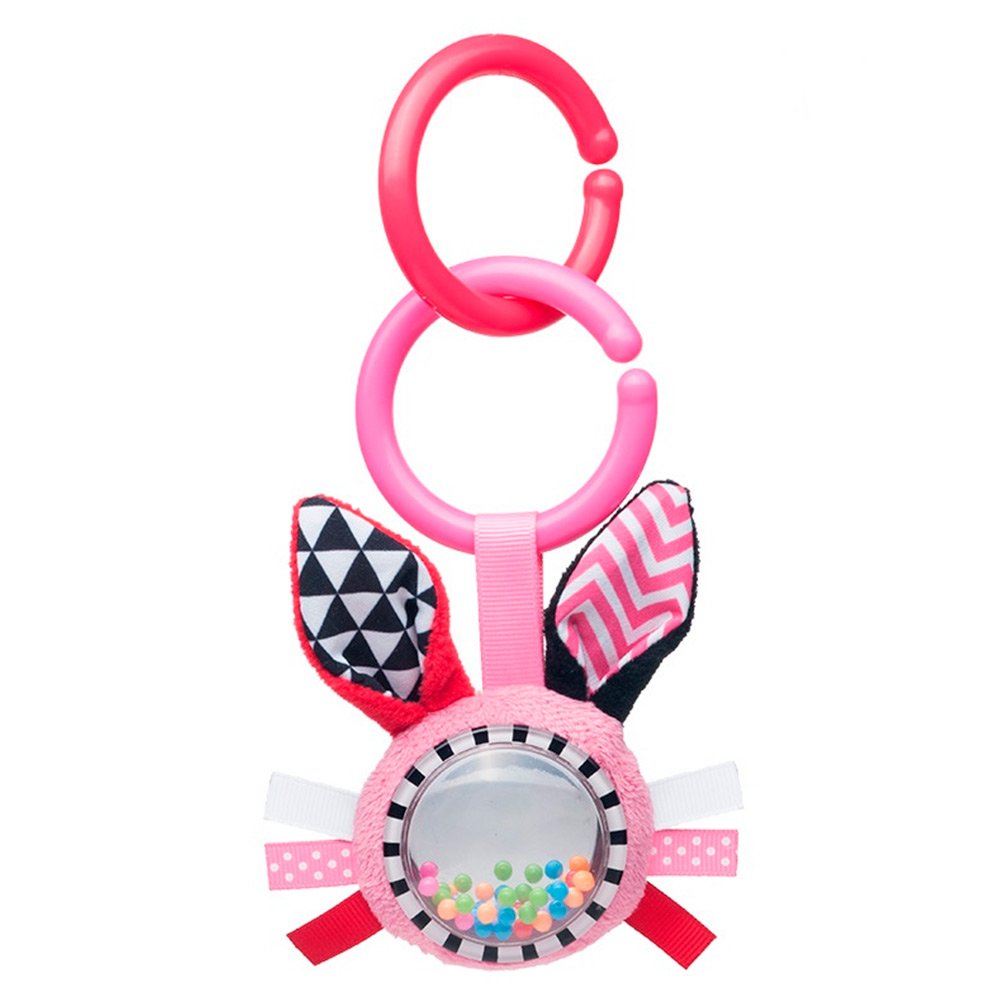 

Погремушка Canpol babies Zig Zag Розовый кролик (68/058_pin)