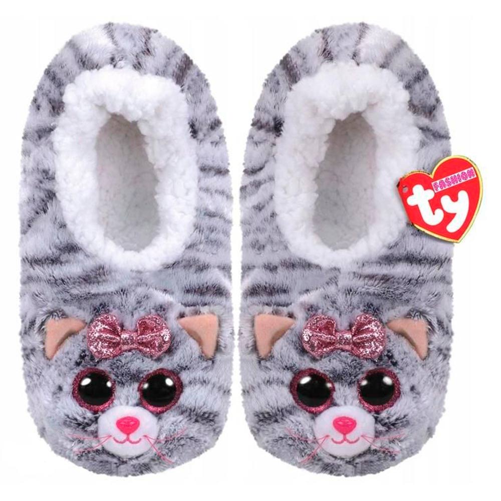 

Мягкая игрушка-тапочки TY Fashion Котенок Кики L (95360)