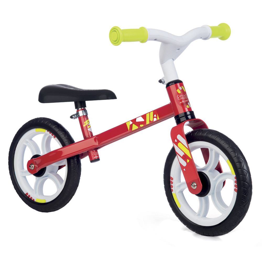 

Беговел Smoby Молния металлический красный (770204)