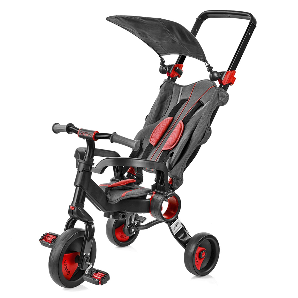 

Велосипед Galileo Strollcycle триколісний чорний із червоним (GB-1002-R)